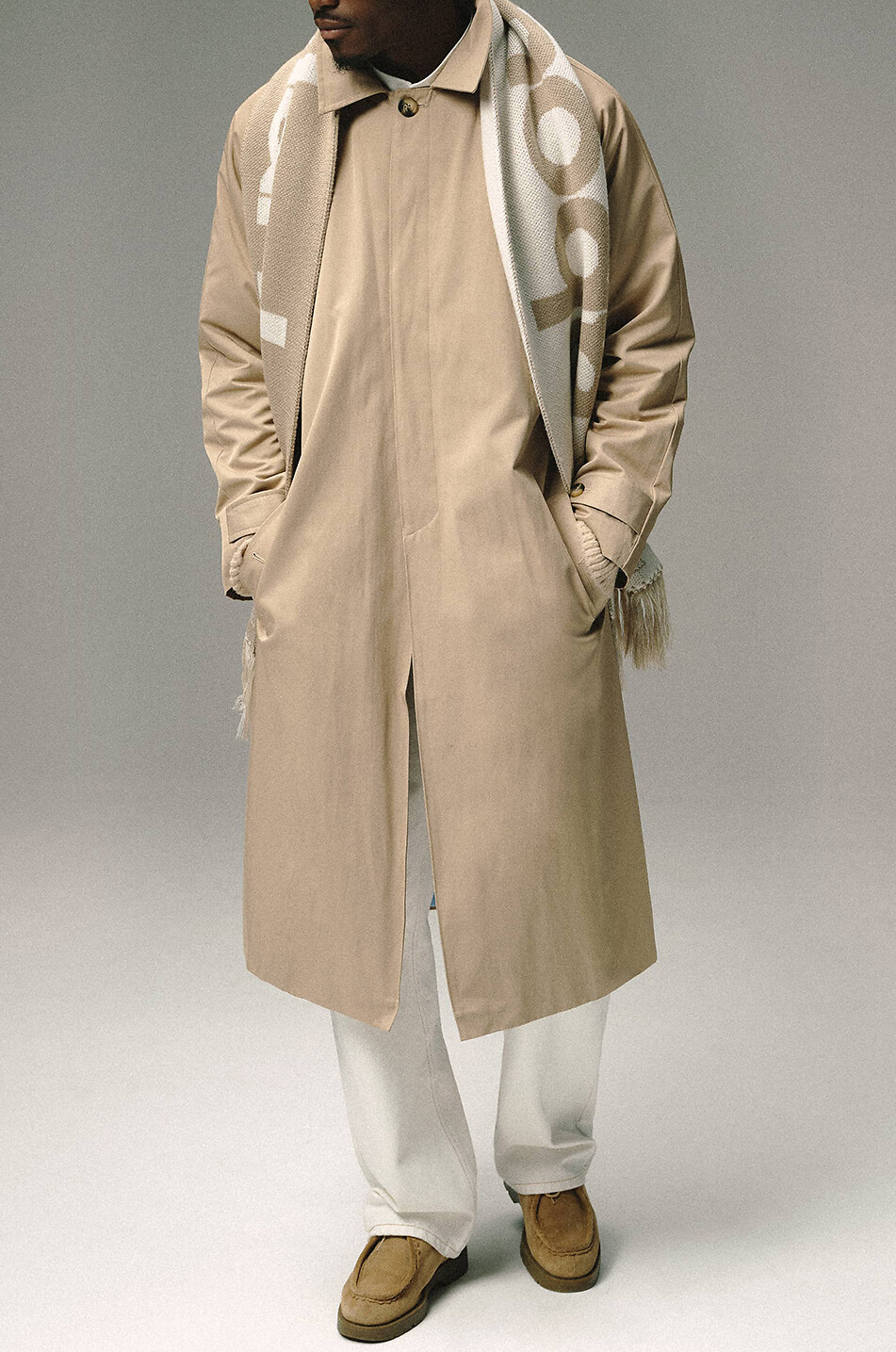 ABOUT:BLANK Cotton blend trench coat Men BEIGE 3