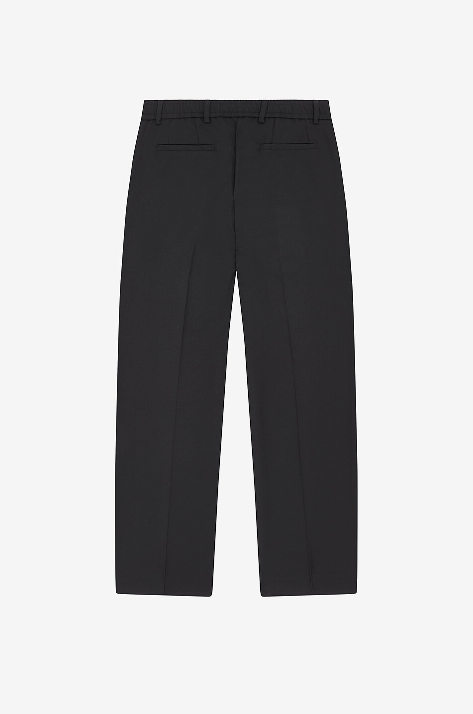 Everyday twill pleated trousers