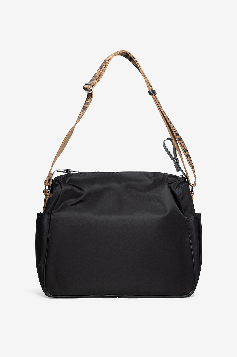 FENDI Petit sac à langer en nylon et cuir Fendi Bébé NOIR 2