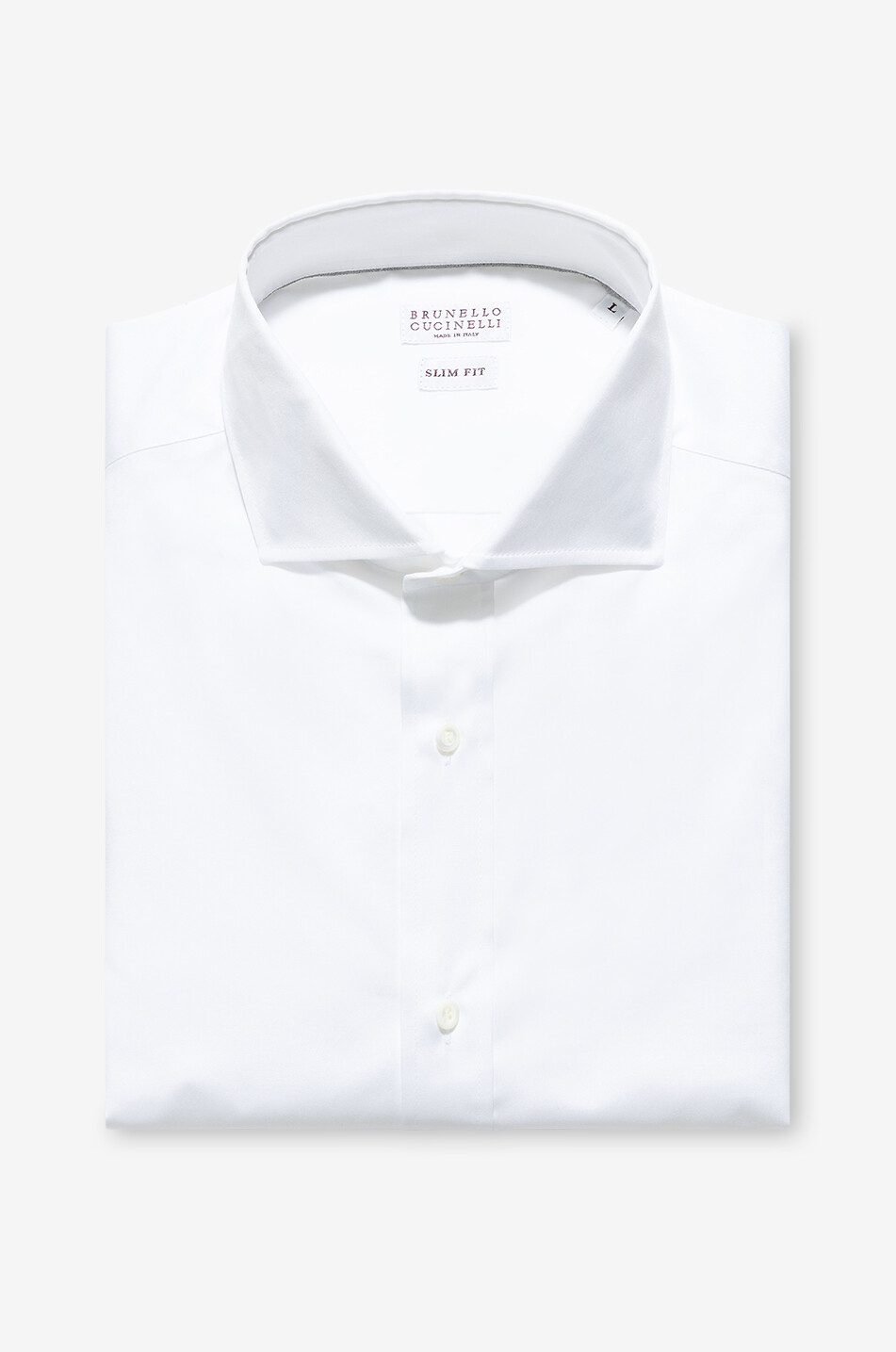 BRUNELLO CUCINELLI Slim-Fit-Hemd aus Baumwoll-Twill Herren WEISS 1