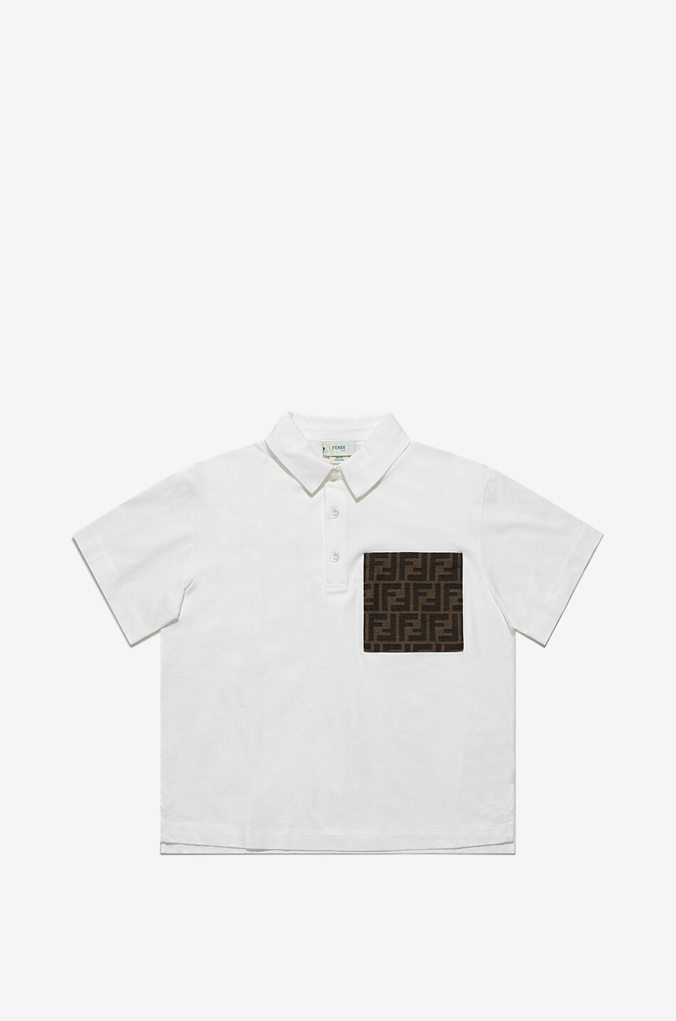 Polo en jersey à poche jacquard FF garçon