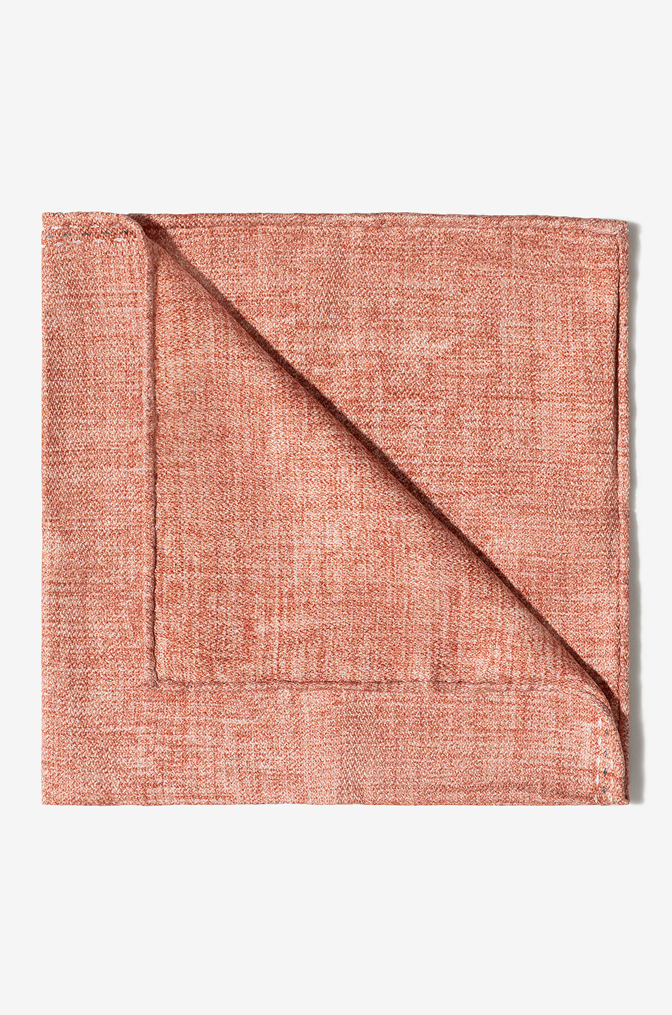 BRUNELLO CUCINELLI Pochette en soie unie détail logo Homme ORANGE MOYEN 2