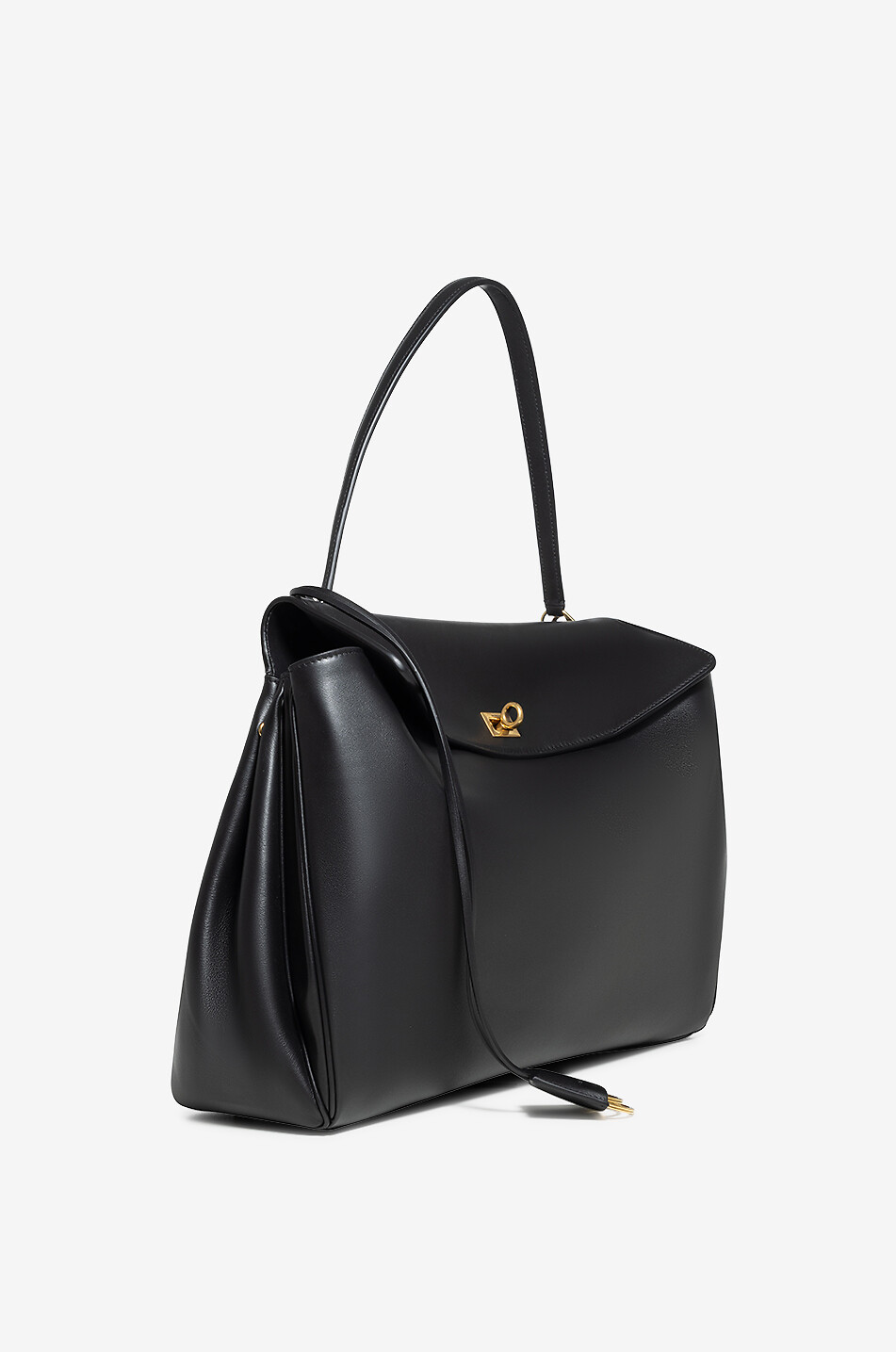 BALENCIAGA Rodeo Large smooth leather handbag Women BLACK 2