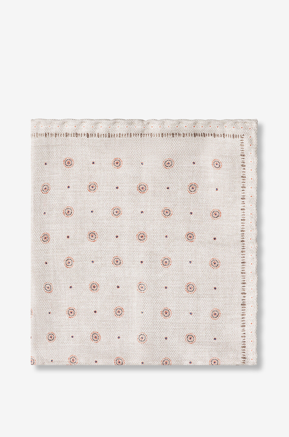 Dotted reversible silk square