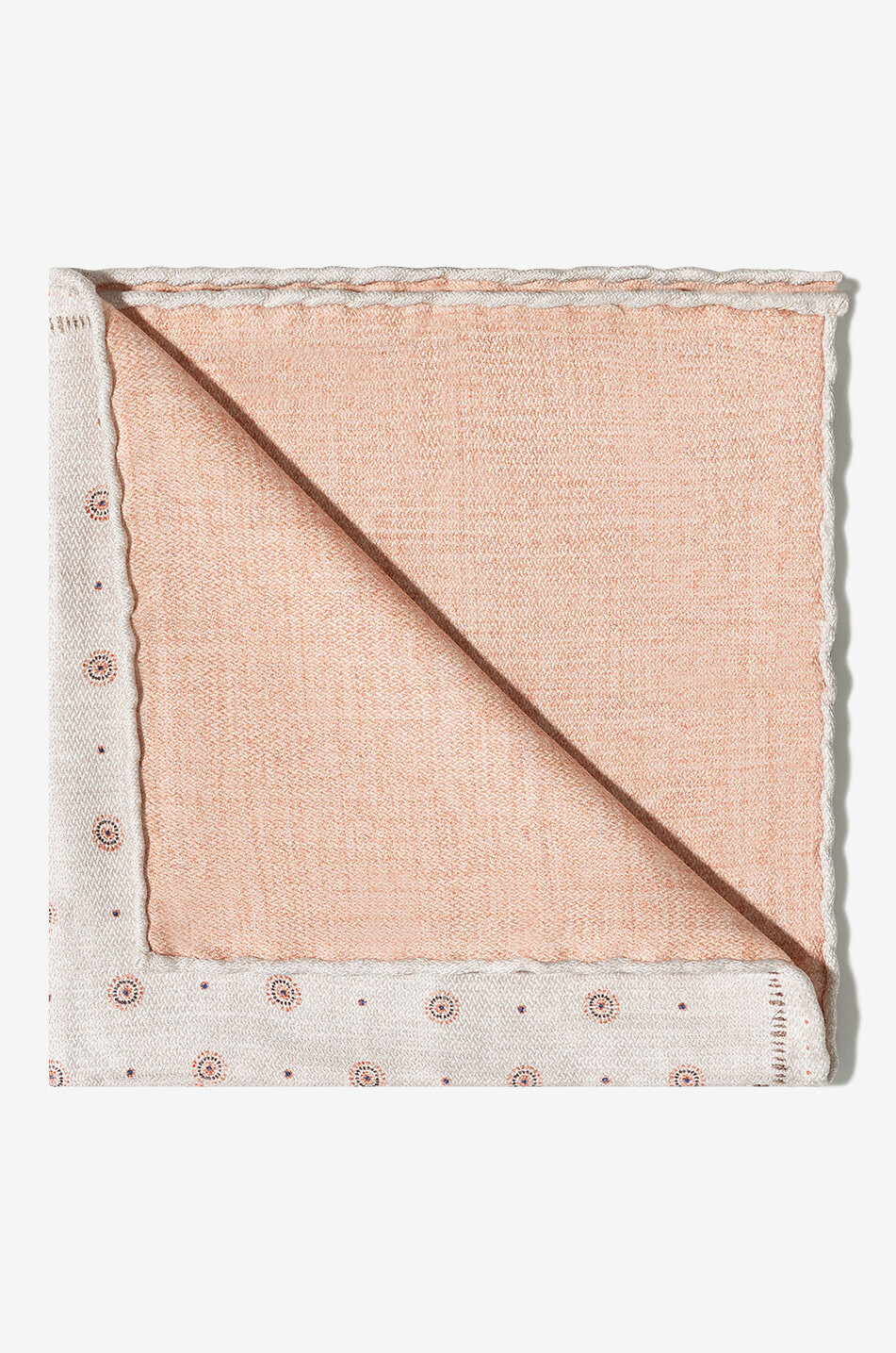 BRUNELLO CUCINELLI Dotted reversible silk square Men Light beige 2