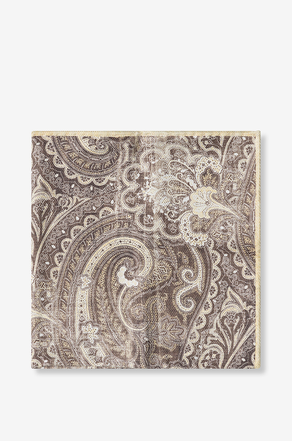 Wendbares Seideneinstecktuch mit Tupfen und Paisley