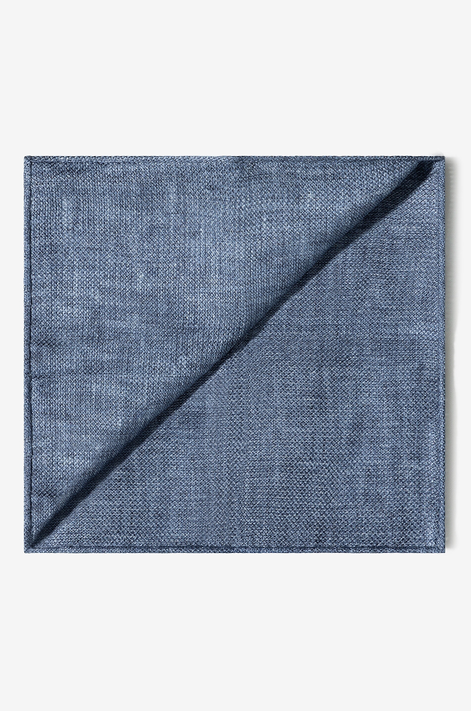 BRUNELLO CUCINELLI Paisley-printed linen and silk reversible pocket square Men MEDIUM BLUE 2