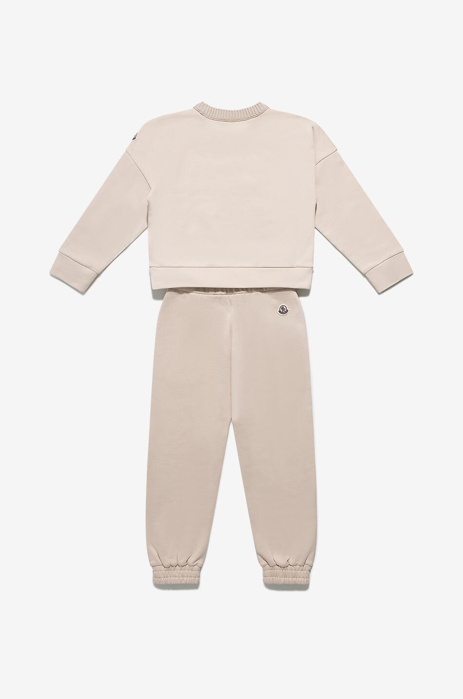 MONCLER Logo Script girls' jogging suit Girl LIGHT PINK 2