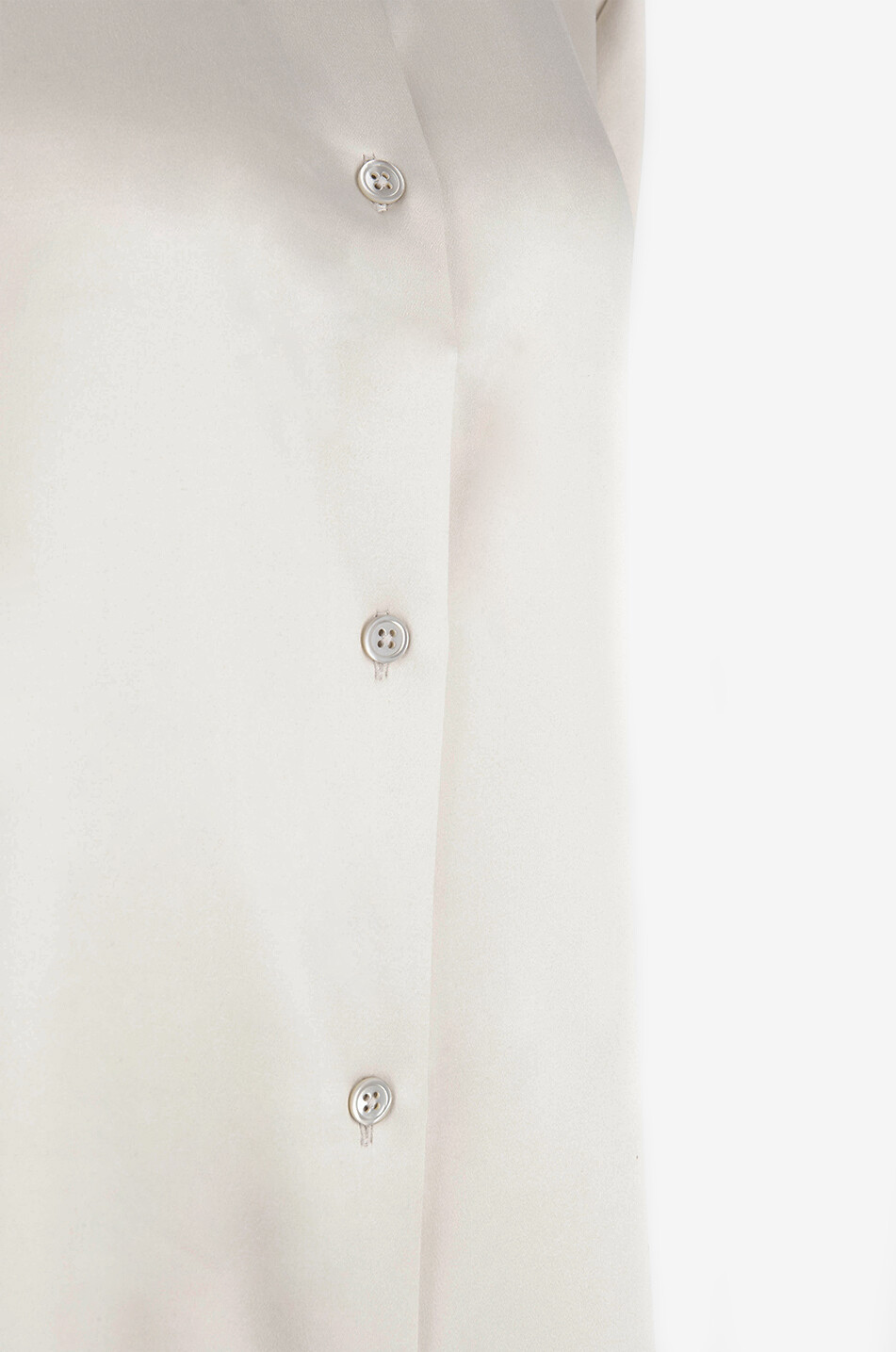 LISA YANG The Long Sleeve Button-Up silk long-sleeved shirt Women EGGSHELL 3