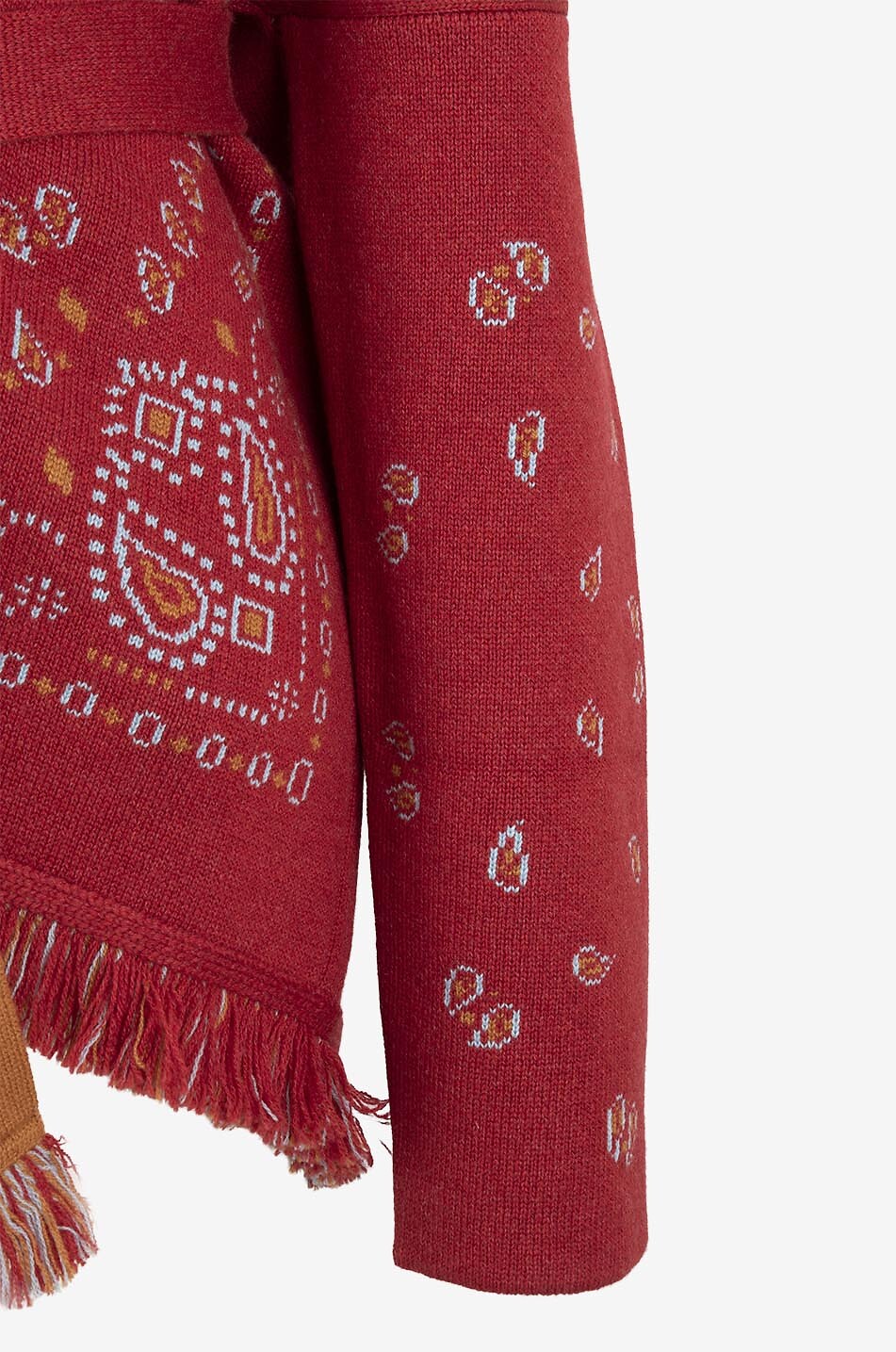 Bandana Jacquard cashmere cardigan