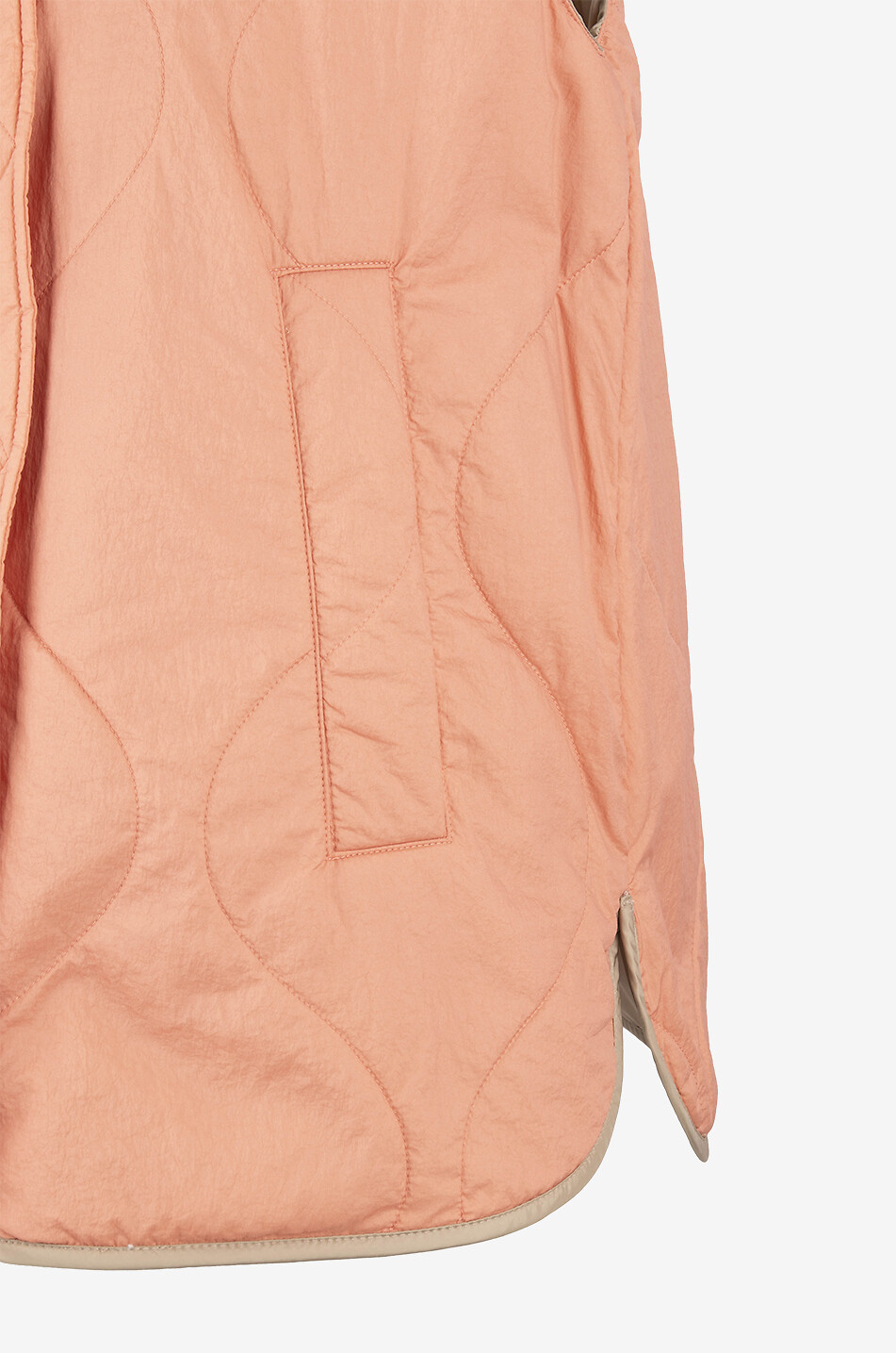 WEEKEND MAX MARA Tecla quilted hooded reversible vest Women BEIGE 5