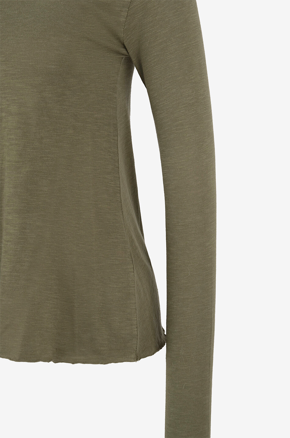 AMERICAN VINTAGE Tailliertes Langarm-T-Shirt Jacksonville Damen KHAKI 3