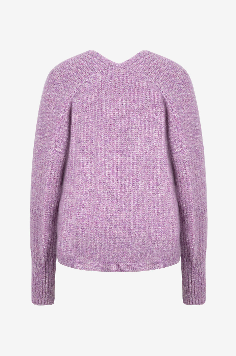 AMERICAN VINTAGE Cardigan ouvert en alpaga East Femme VIOLET CLAIR 2