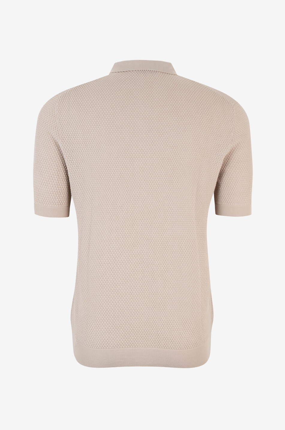 GRAN SASSO Polo à manches courtes en coton Homme Beige clair 2