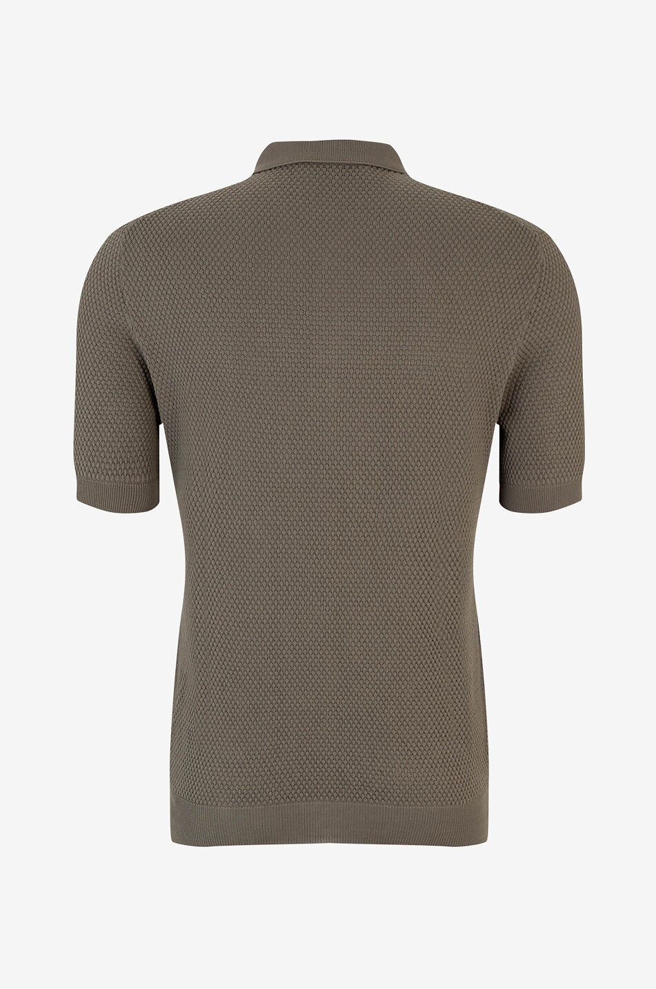 GRAN SASSO Cotton short-sleeved polo shirt Men MEDIUM GREEN 2