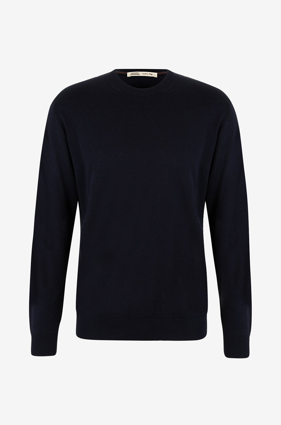 MAURIZIO BALDASSARI Fine round-neck jumper Men DARK BLUE 1