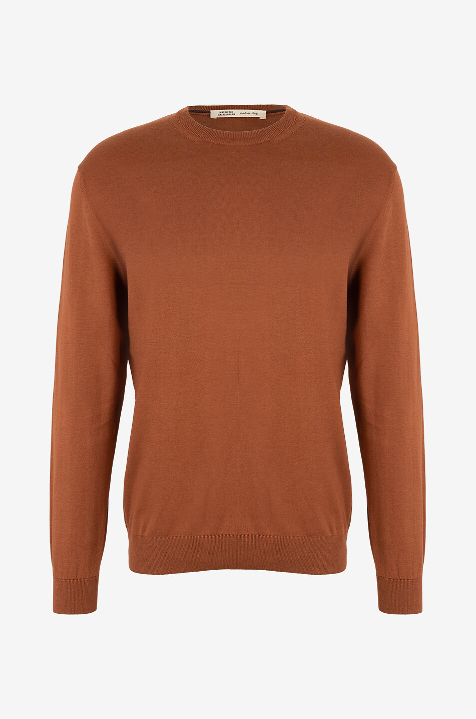 MAURIZIO BALDASSARI Feiner Pullover mit Rundhalsausschnitt Herren MITTELBRAUN 1