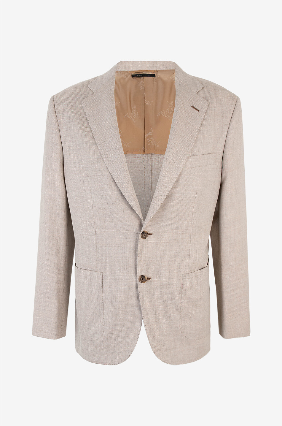 BRIONI Single-breasted wool blazer Men Medium beige 1