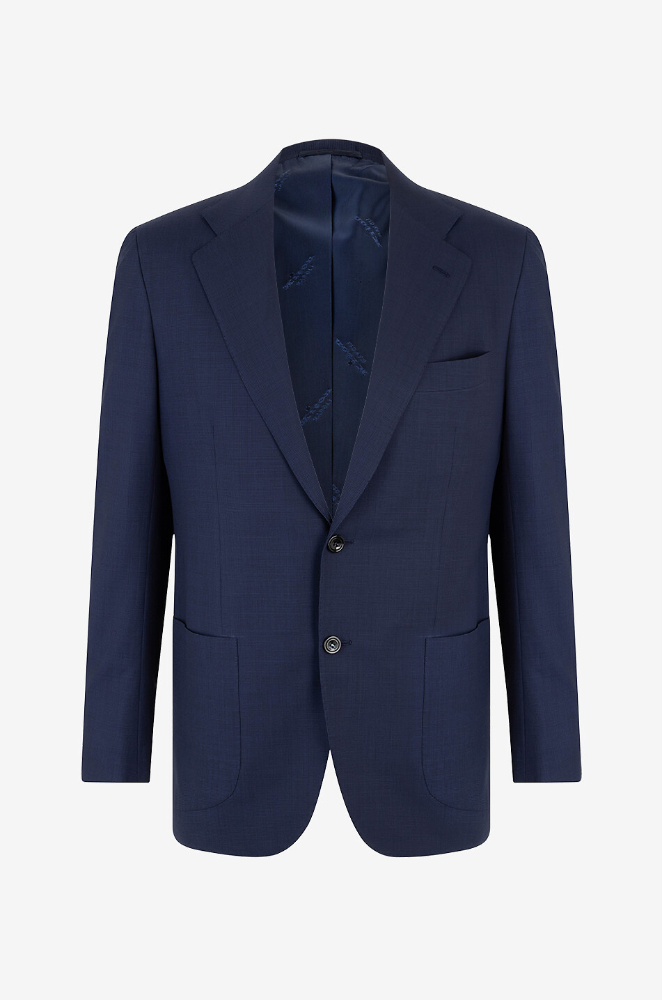 KITON Houndstooth check virgin wool suit Men DARK BLUE 1