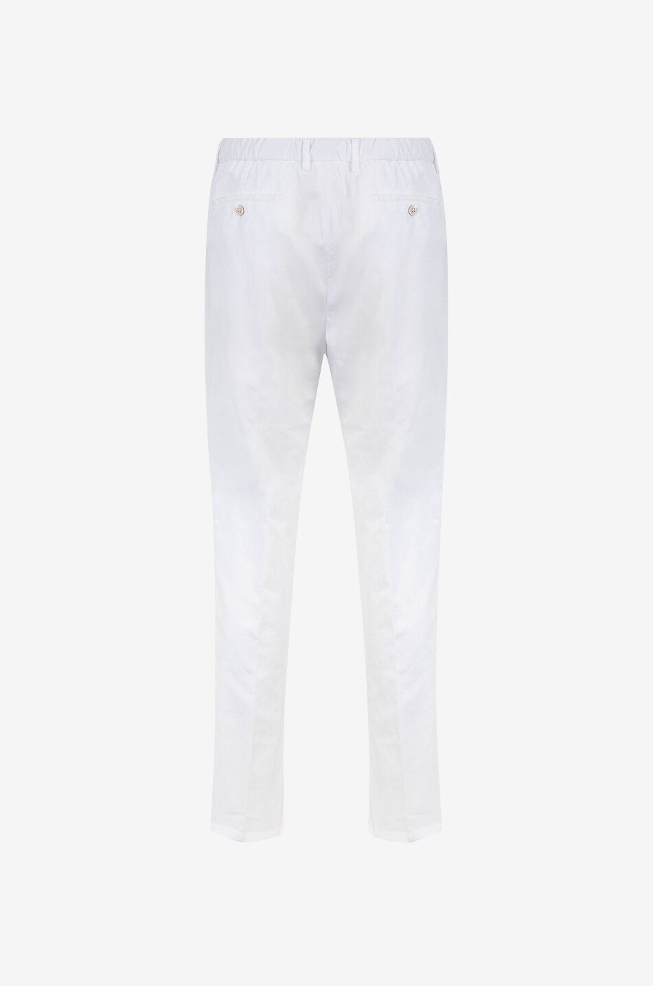 MARCO PESCAROLO Pantalon chino slim en lyocell et coton Evo Homme BLANC 2