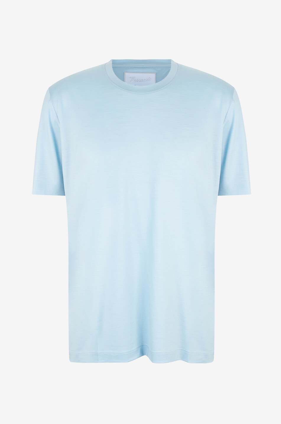 MARCO PESCAROLO James cotton short-sleeved T-shirt Men LIGHT BLUE 1