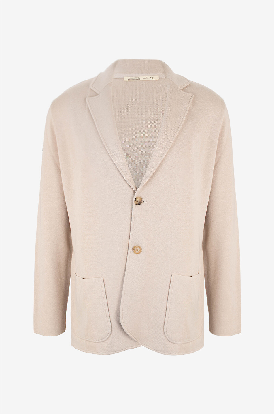 MAURIZIO BALDASSARI Blazer en maille de soie et coton Homme Beige clair 1