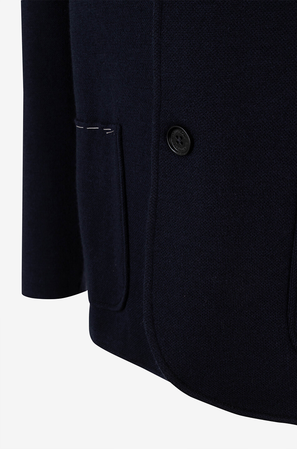 MAURIZIO BALDASSARI Cashmere and silk piqué knit blazer Men DARK BLUE 3