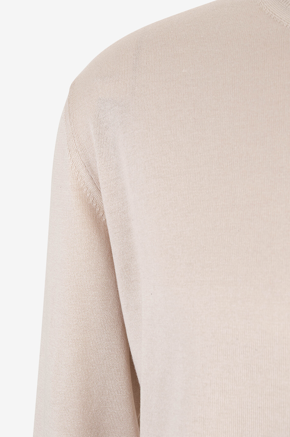 MAURIZIO BALDASSARI Feiner Pullover mit Rundhalsausschnitt Herren Hellbeige 3