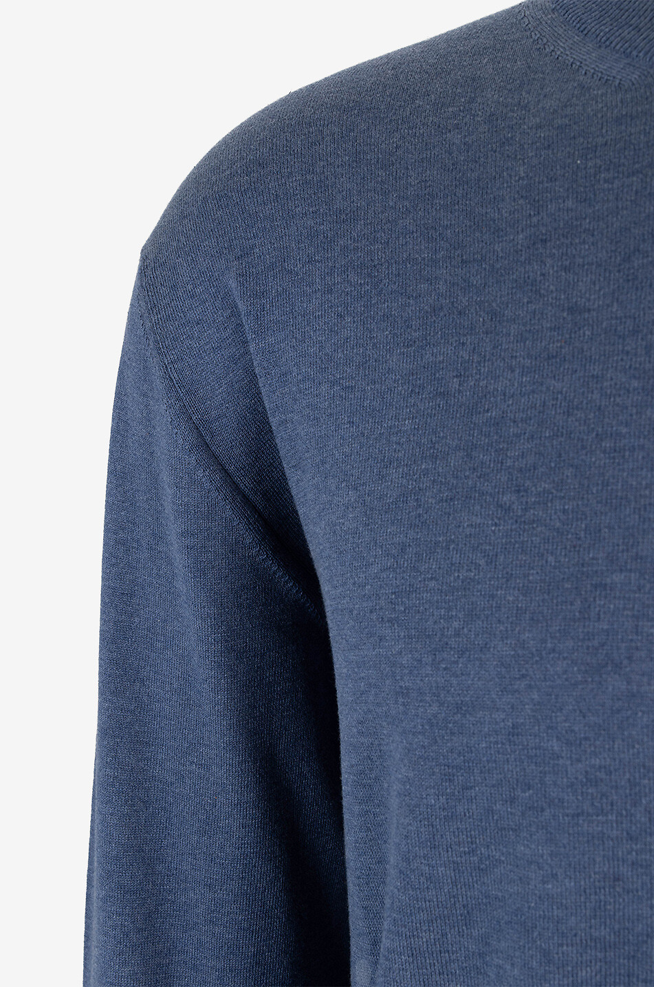 MAURIZIO BALDASSARI Feiner Pullover mit Rundhalsausschnitt Herren MITTELBLAU 3