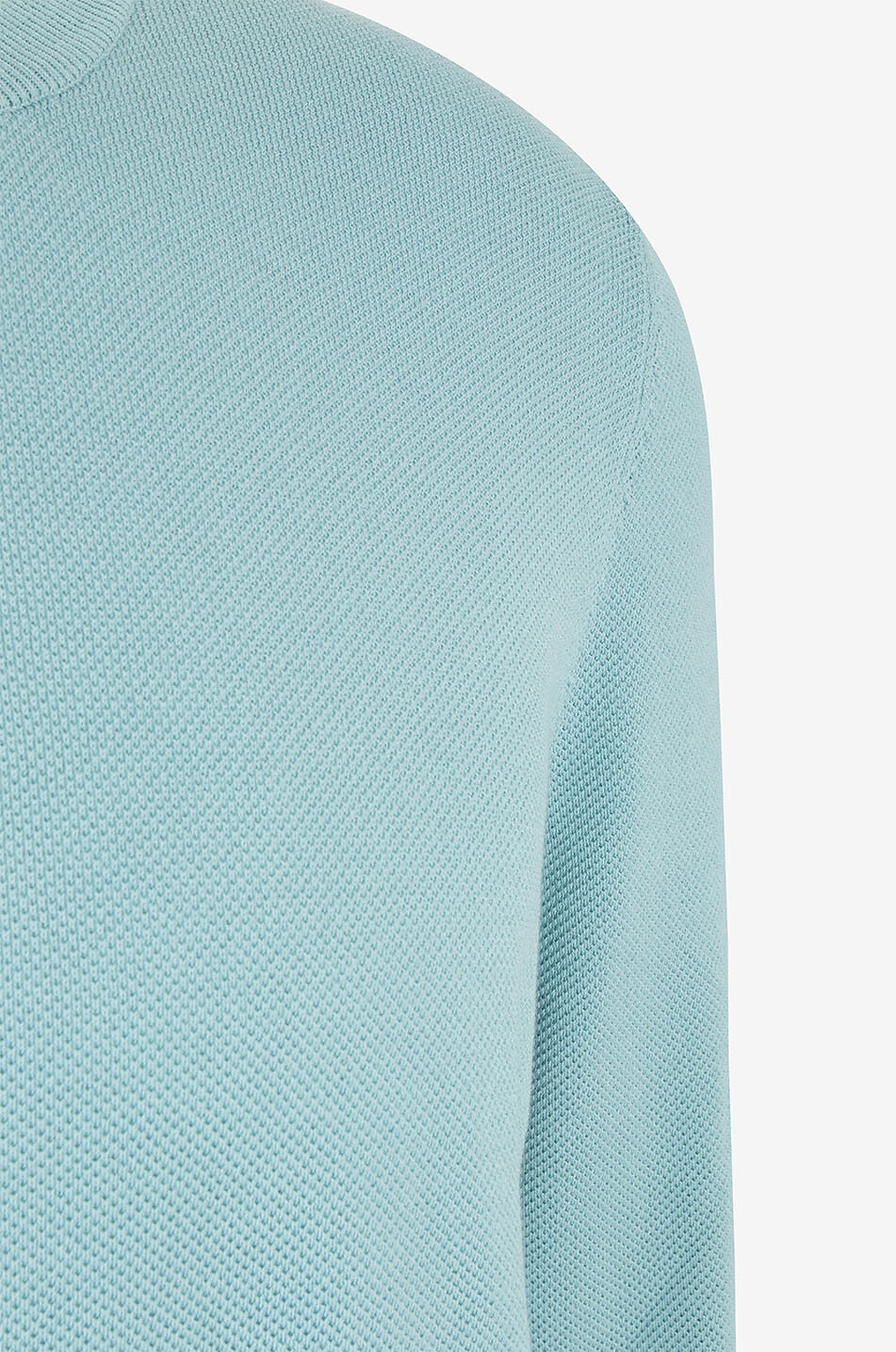 GRAN SASSO Pull à col rond en coton en maille piquée Homme BLEU CLAIR 3