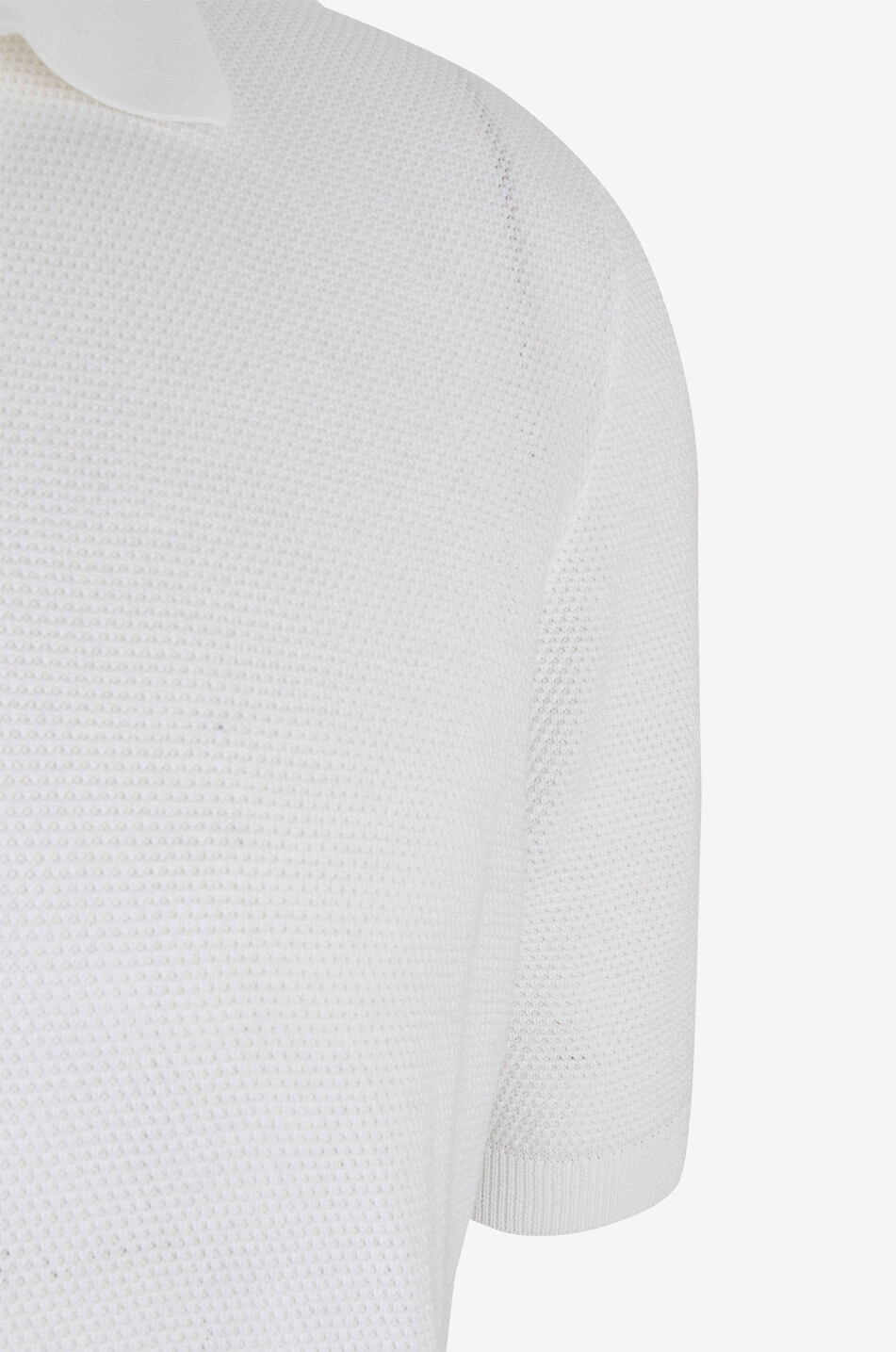 GRAN SASSO Polo à manches courtes en maille piquée coton Homme BLANC 3