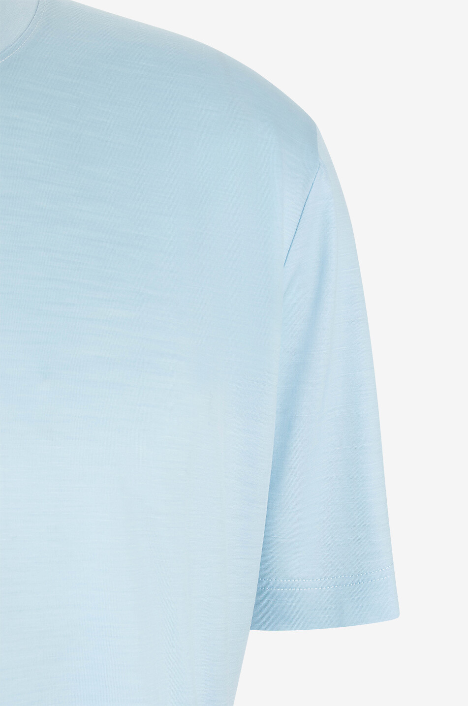 MARCO PESCAROLO James cotton short-sleeved T-shirt Men LIGHT BLUE 3
