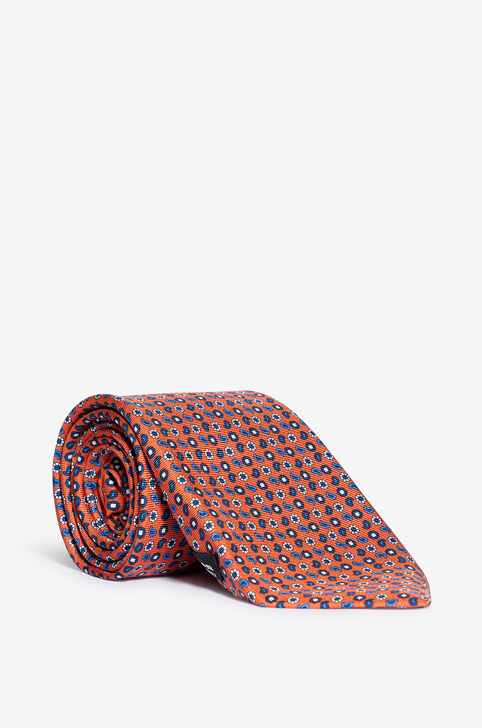 KITON Bedruckte Krawatte aus Seide Herren ORANGE 1