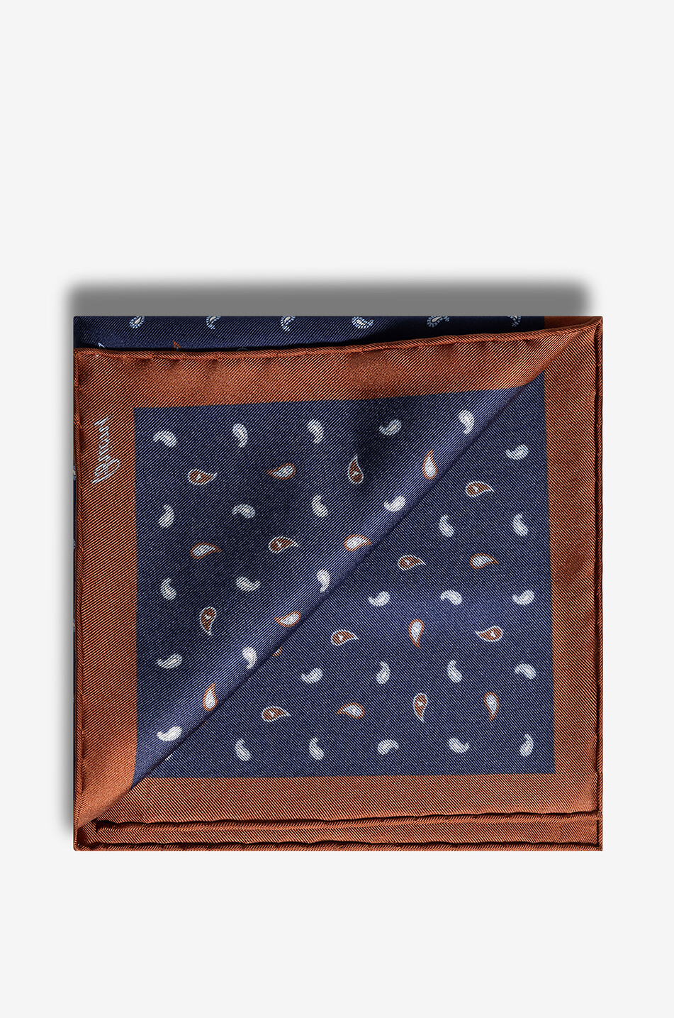 BRIONI Silk tie and pocket square set Men DARK BLUE 3