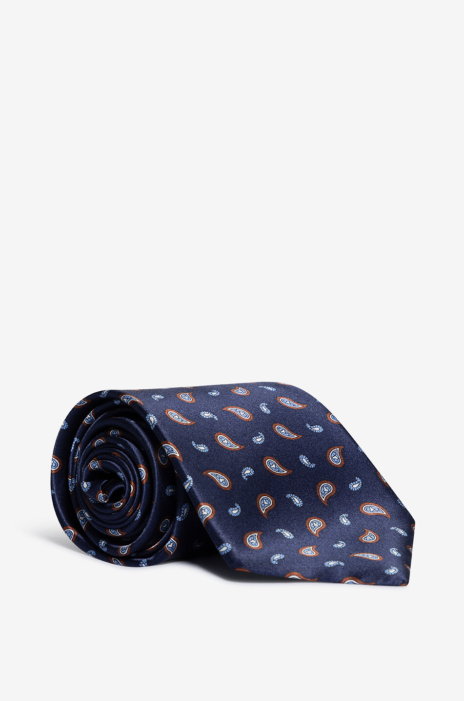 BRIONI Silk tie and pocket square set Men DARK BLUE 1