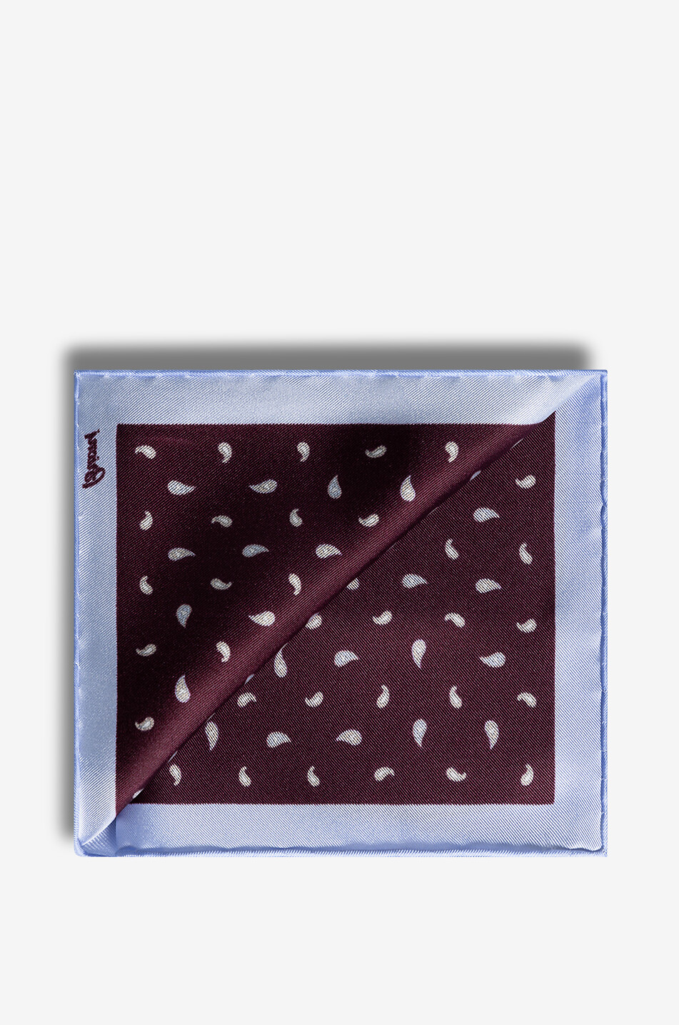 BRIONI Silk tie and pocket square set Men DARK RED 3