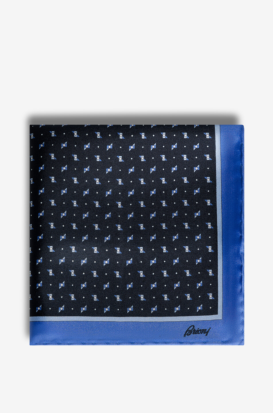 BRIONI Krawatten- und Einstecktuch-Set aus Seide Herren DUNKELBLAU 2