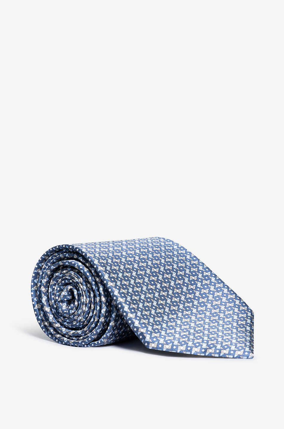 BRIONI Krawatten- und Einstecktuch-Set aus Seide Herren MITTELBLAU 1