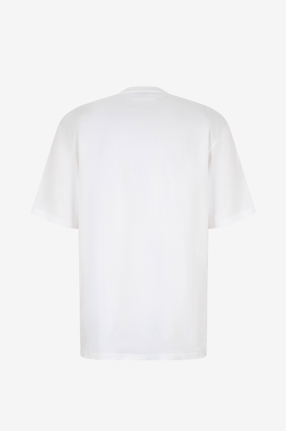 ALEXANDER McQUEEN Poem printed short-sleeved T-shirt Men WHITE 2