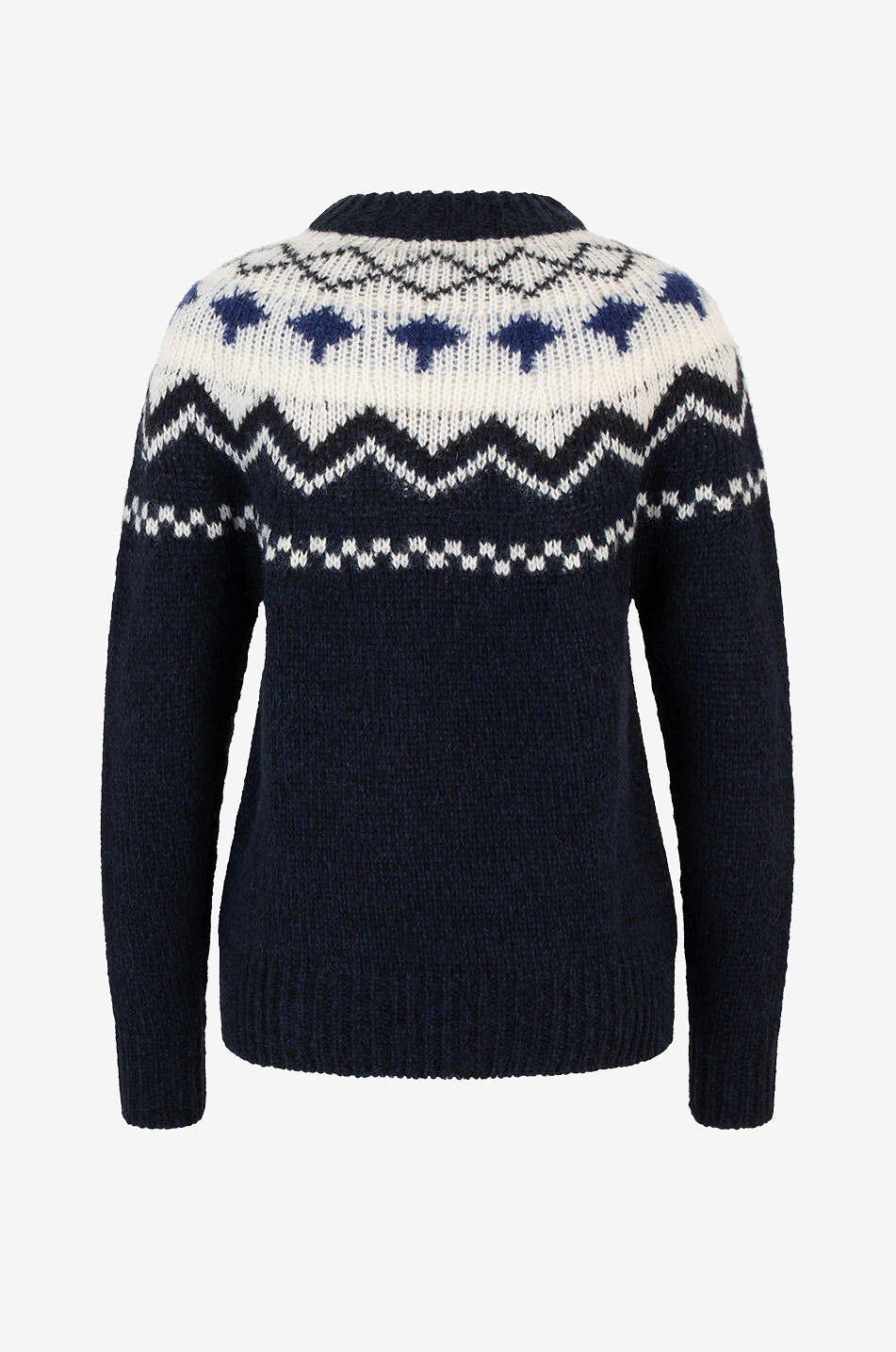 BALZAC PARIS Pull jacquard à col rond Santa Femme BLEU 2