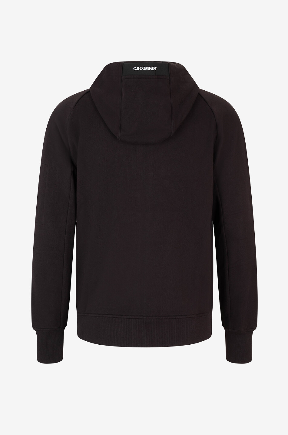 C.P. COMPANY Lens hooded full-zip sweatshirt Men BLACK 2