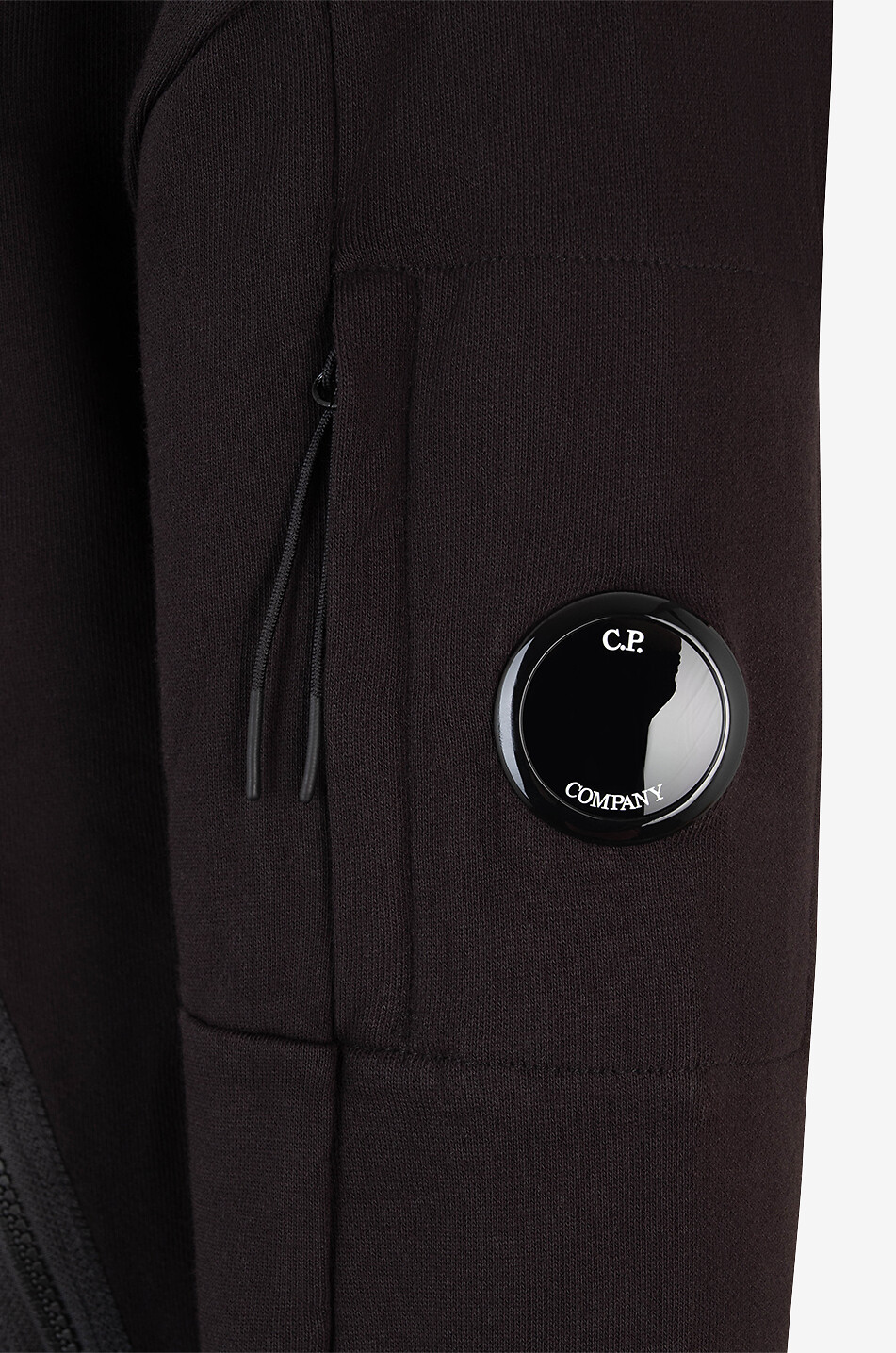 C.P. COMPANY Lens hooded full-zip sweatshirt Men BLACK 3