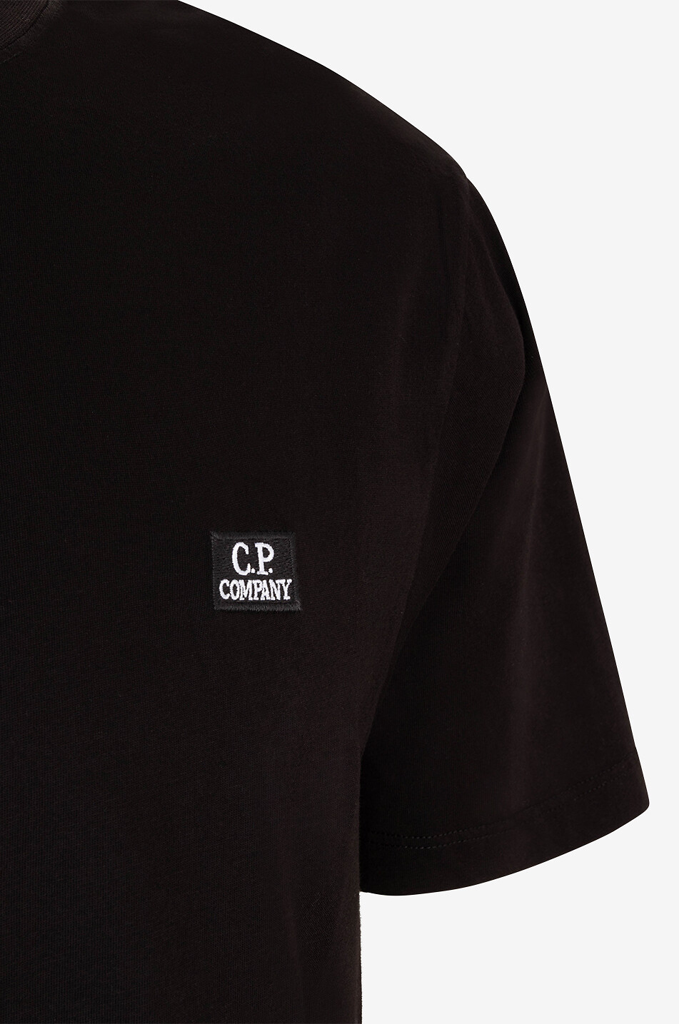 C.P. COMPANY Kurzarm-T-Shirt mit Logopatch 30/1 Jersey Herren SCHWARZ 3