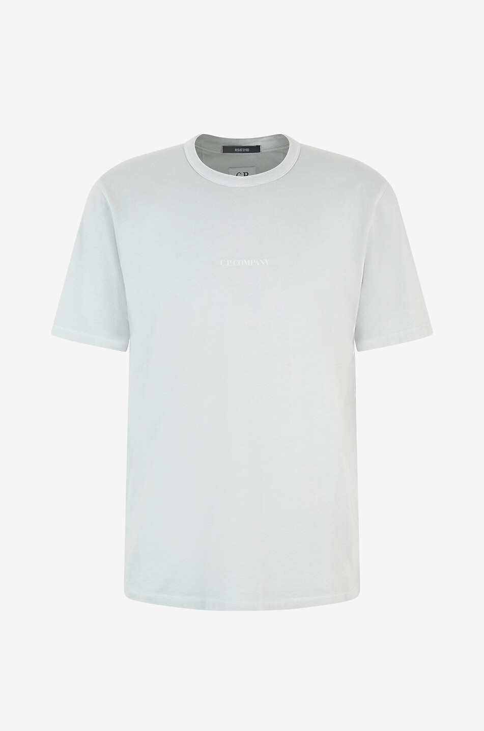 C.P. COMPANY T-shirt à manches courtes imprimé logo 24/1 Jersey Resist Dyed Homme GRIS CLAIR 1