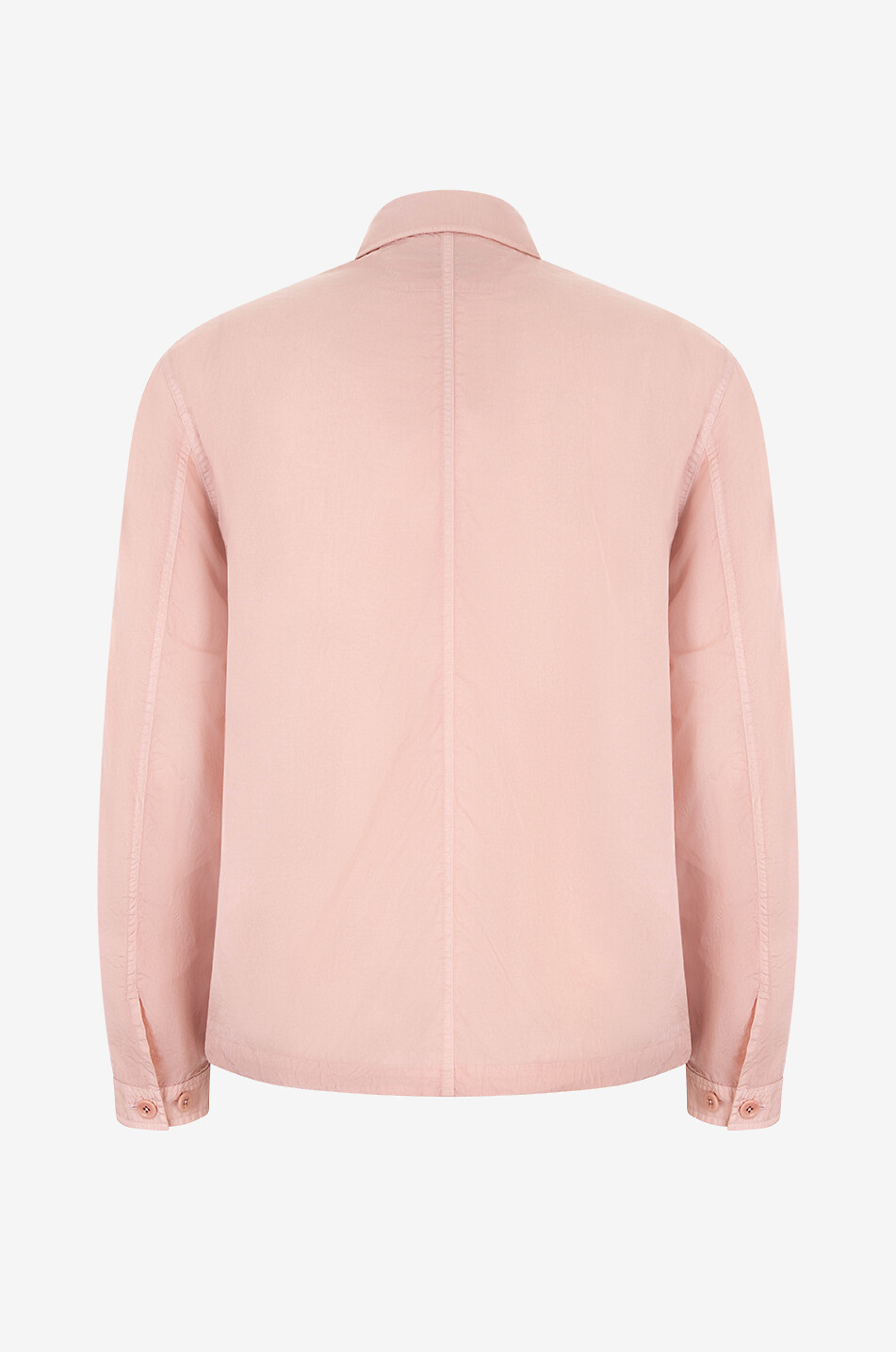 C.P. COMPANY Chrome-R zipped logo embroidered crinkle nylon overshirt Men PINK 2