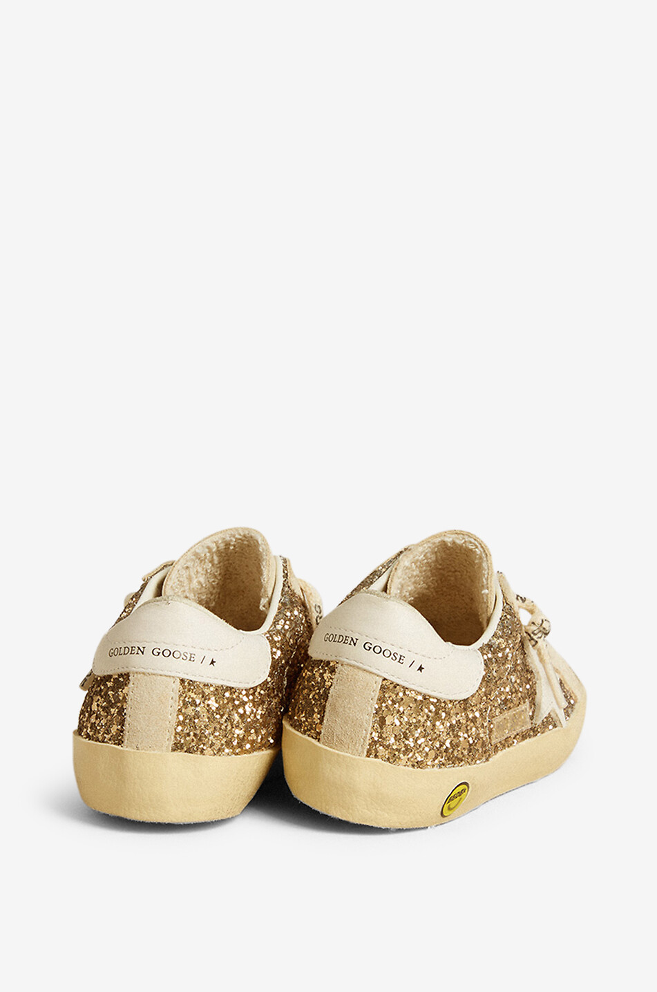 GOLDEN GOOSE Baskets basses à paillettes fille Super-Star Young Fille DORE 5