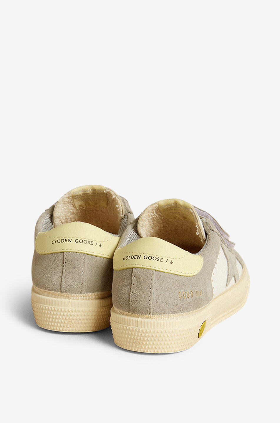 GOLDEN GOOSE May School low-top boys' sneakers with velcro Boy GREY 4