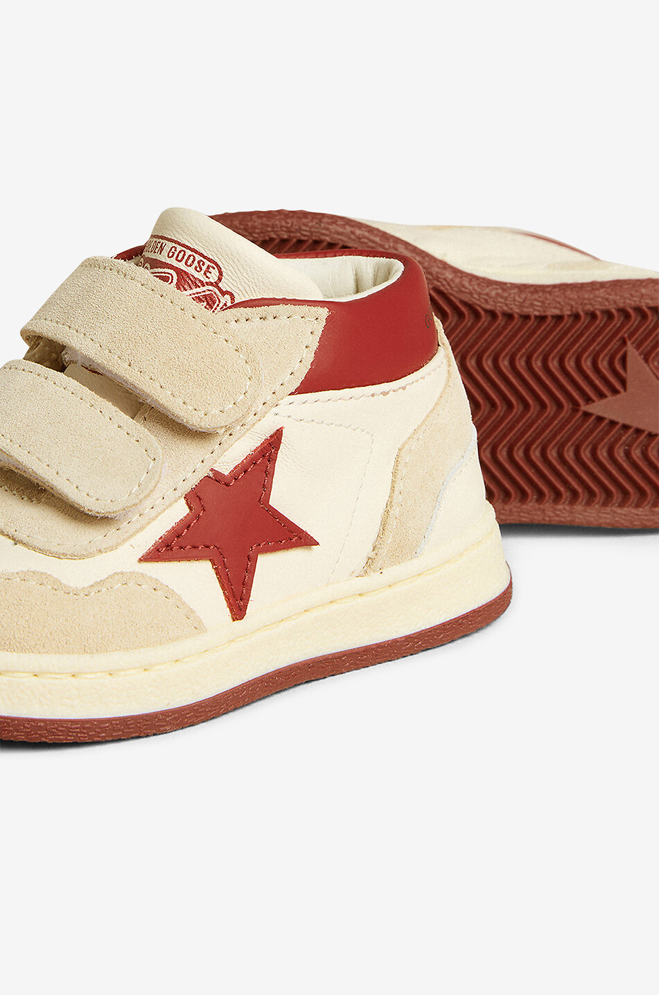 GOLDEN GOOSE Hohe Baby-Sneakers June Junior Baby ROT 3