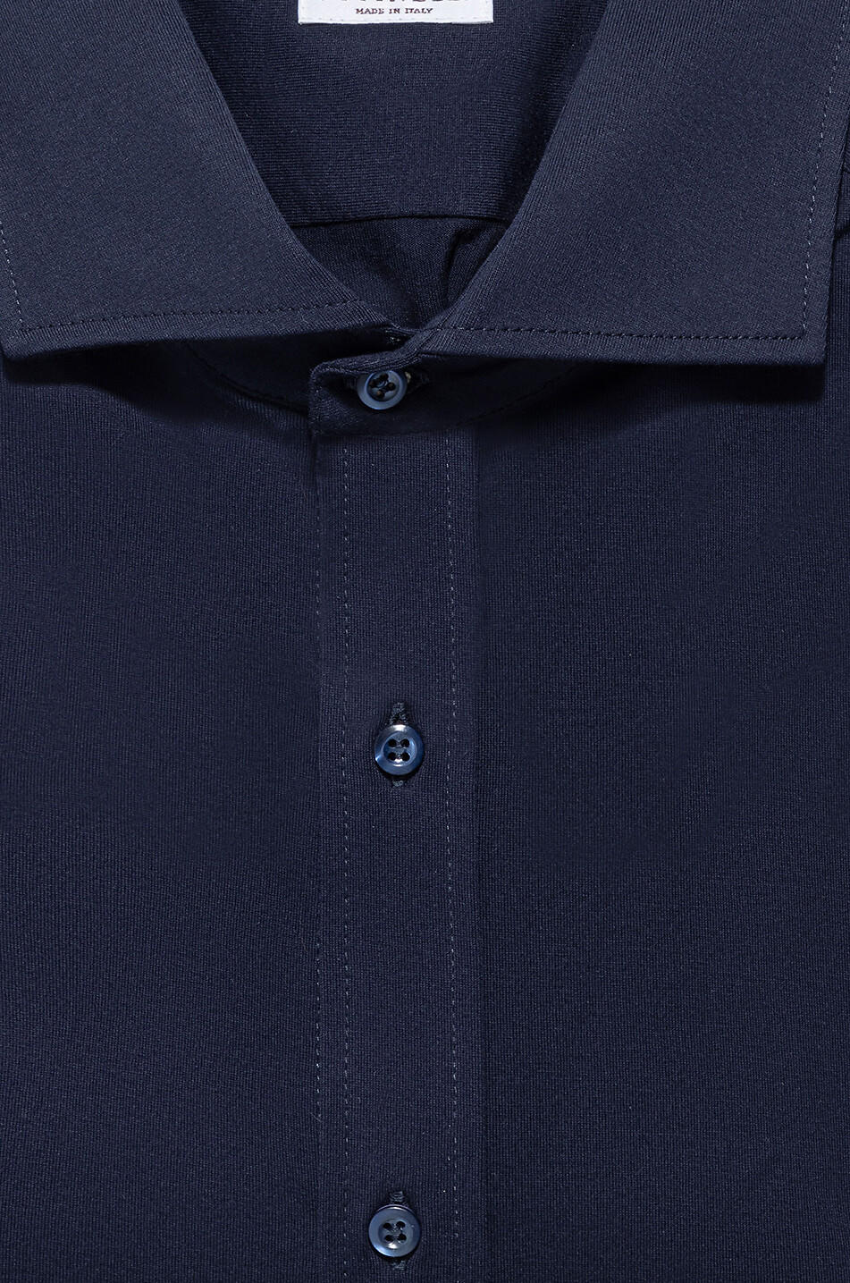 BRUNELLO CUCINELLI Langarm-Hemd aus Jersey Herren DUNKELBLAU 2