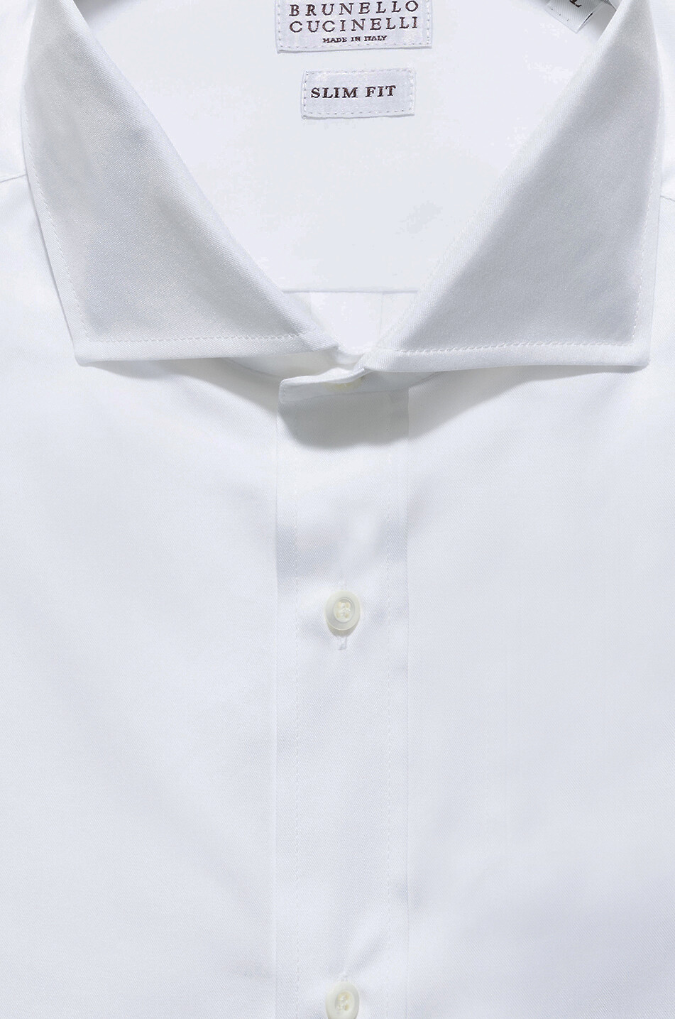 BRUNELLO CUCINELLI Slim-Fit-Hemd aus Baumwoll-Twill Herren WEISS 2